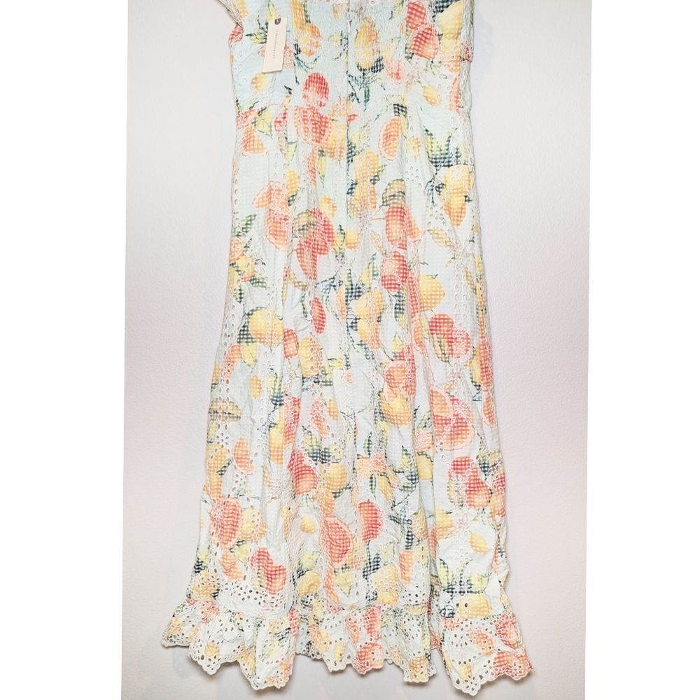 NWT By Anthropologie Ruffled Eyelet Dress - Picture 12 of 16
